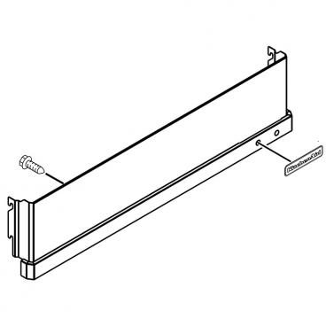 KitchenAid KBFN406ESS00 Upper Compartment Grille  - Genuine OEM