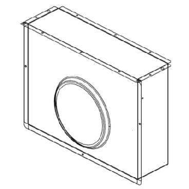 KitchenAid KCED600GBL00 Downdraft Vent Blower Plenum - Genuine OEM