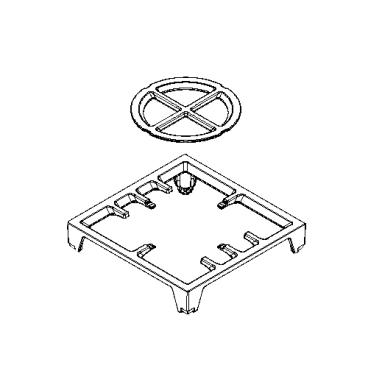 KitchenAid KCGC558JSS00 Burner Grate  - Genuine OEM