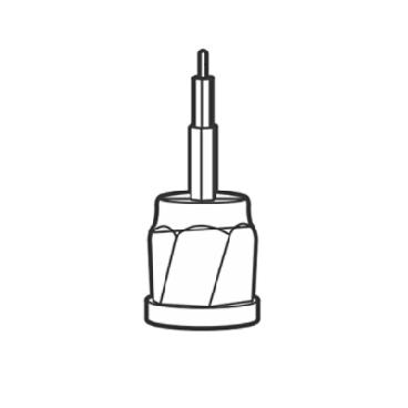 KitchenAid KFP0719CU0 Shaft Adapter  - Genuine OEM