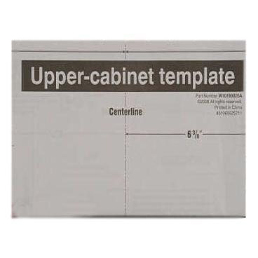 KitchenAid KMHC319ESS5 Upper Cabinet Template Instruction Sheet - Genuine OEM