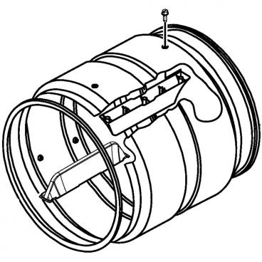 Maytag MEDB835DC3 Drum Assembly - Genuine OEM