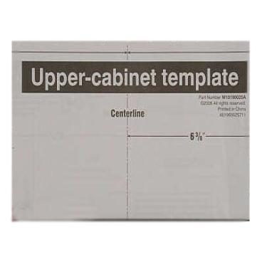 Whirlpool WMH31017HB3 Upper Cabinet Template Instruction Sheet - Genuine OEM
