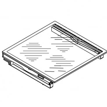 Whirlpool WRS586FLDB00 Drawer Cover Shelf - Genuine OEM