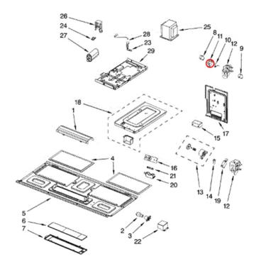 Whirlpool YMH2175XSQ2 Plate Cam - Genuine OEM