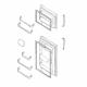 Frigidaire Part# 240458401 Door Assembly (OEM) White