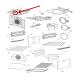 Fisher and Paykel Part# 574281 Thermostat Tube Clip (OEM)