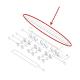 Dacor Part# 66833SBR Bullnose w/Brs Caps Assembly (OEM)