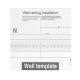 Whirlpool Part# 8183743 Wall Template (OEM)