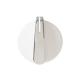 GE GTV21GSSJ1WW Control Knob Assembly (White/Chrome) - Genuine OEM