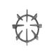 GE JGSP23WEV6WW Burner Grate - Gray - Genuine OEM