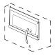 KitchenAid KMHS120ESS7 Door Frame Assembly (White) - Genuine OEM