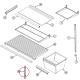 Magic Chef RB17HN1AF/9B51A Crisper Shelf Support Kit - Genuine OEM