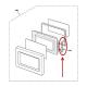 GE Part# WB06X10866 Hinge Bracket Assembly (OEM) Top