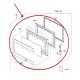 GE Part# WB56X21527 Door Assembly (OEM) Ss