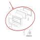 GE Part# WB56X23263 Door Assembly (OEM)