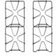 Whirlpool SCS3004LW01 Burner Grate Kit - Black - Genuine OEM