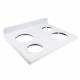 Whirlpool WFC310S0AB0 Cooktop Main Top (White) - Genuine OEM