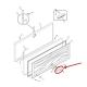 GE Part# WR02X25351 Light Shield (OEM)