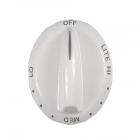 Amana ACF3355AB Burner Control Knob - White - Genuine OEM