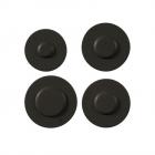 Ikea ICS333DS01 Burner Cap Set (Black) - Genuine OEM