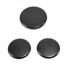 KitchenAid KDSS907XSP00 Burner Cap Set of 3 (Black) - Genuine OEM