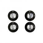 Magic Chef BT16JS-4T Range Burner Knob Kit (Black/Stainless) - Genuine OEM