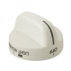 Whirlpool SF195LEHZ0 Burner Knob (White) - Genuine OEM