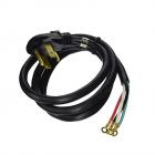 Whirlpool WED4815EW1 Dryer Power Cord (Black) - Genuine OEM