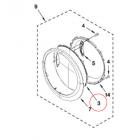 Whirlpool YWED94HEAW1 Front Window - Genuine OEM