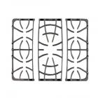 Frigidaire DGGF3032KWK Burner Grate Kit (3 piece - Left, right, and center w/foot pads) - Genuine OEM