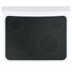 GE JB625DK6WW Glass Cooktop Assembly (White) - Genuine OEM