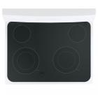 GE JB645DK6WW Glass Cooktop Assembly (White) - Genuine OEM
