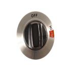 GE JGAS02EN3 Top Burner Control Knob (Chrome) - Genuine OEM