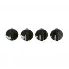 GE JGB910BEC2BB Burner Control Knob Kit (4 Pack) - Genuine OEM