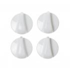 GE JGB910WEC1WW Burner Control Knob Kit (White) - Genuine OEM