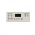 GE JGBP25WEL3WW Oven Controls Button Overlay (White) - Genuine OEM