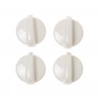 GE JGBP86CEB1CC Burner Control Knob (4 Pack, Bisque) - Genuine OEM