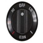 GE JSS16PW1WH Infinite Control Knob (Black) - Genuine OEM