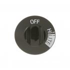 Hotpoint RGA520EW3 Top Burner Control Knob (Black - Genuine OEM