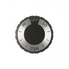 Hotpoint RS734GP2AD Burner Control Knob (Black/Chrome) - Genuine OEM