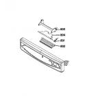 GE Part# WD34X11150 Bowed Escutcheon Assembly (OEM) SS