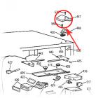 GE Part# WR2X8863 Hinge Cover (OEM) White