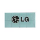LG Part# MFT62366601 Logo Nameplate Sticker - Genuine OEM