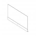 GE Part# WB56X26695 Outer Door Glass Panel - Genuine OEM