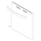 GE Part# WB56X31055 Door Foil Assembly (Front, Outer) - Genuine OEM