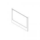 GE Part# WB56X33898 Outer Door (Stainless) - Genuine OEM