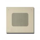 GE Part# WB57T10294 Oven Door Glass (OEM) Outer/Bisquit