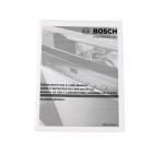 Bosch Part# 00720572 Instruction Manual (OEM)