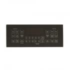 GE Part# WB07X21005 Touchpad Control Panel Overlay - Black (OEM)